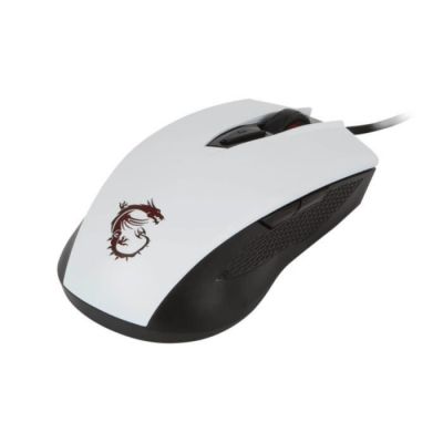 image MSI CLUTCH GM40 - Blanc - Souris Gaming Ambidextre filaire / Optique 5000dpi / 8 boutons / USB