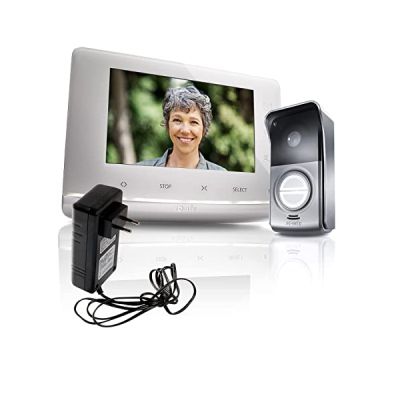 image Somfy 2401547 - Visiophone V300, Interphone Vidéo écran 7 Pouces | Vision Nocturne | Contrôle jusqu'à 5 équipements RTS | Evolutif pour 2 logements