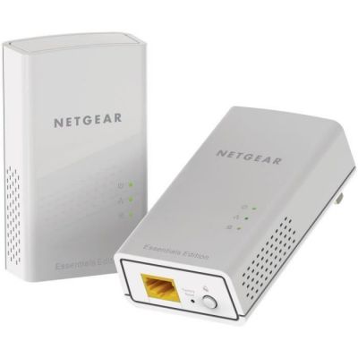 image NETGEAR PL1000-100PES Pack de 2 Prises CPL 1000 Mbps avec Port Ethernet, Compatible avec tous les Modèles de la gamme et toutes les Box Internet, Idéal pour le Multi-TV