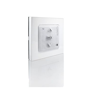 image Somfy 1811066 - Smoove Origin Io | Commande Radio Murale Sans Fil | Technologie Io-homecontrol | Pour Commander 1 Moteur Ou 1 Groupe De Moteurs Radio Io-homecontrol