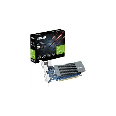 image ASUS NVIDIA GeForce GT 730 SL-2GD5-BRK-E - Carte Graphique (2GB GDDR5, PCIe 2.0, Refroidissement Silencieux 0 DB, GPU Tweak II avec XSplit Gamecaster, Auto-Extreme, idéal pour HTPC)