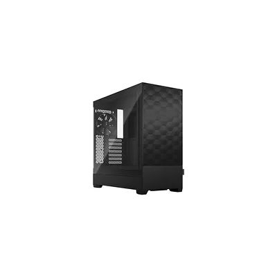 Fractal Design Pop Air Black - Boîtier PC Gaming ATX Mid Tower, Façade Mesh Hexagonale, Verre Trempé, 3 Ventilateurs Aspect 12 Inclus, Haute Ventilation