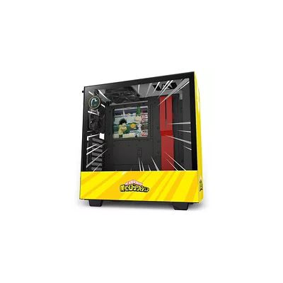 NZXT H510i - My Hero Rivals édition limitée - CA-H510I-MH-RV - Boîtier PC gaming ATX moyen-tour compact - Port USB type-C à l'avant - Panneau latéral en verre trempé - Éclairage RGB intégré