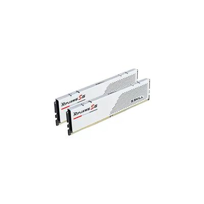 image DDR5 G.Skill RipJaws S5 Blanc - 64 Go (2 x 32 Go) 5600 MHz - CAS 30