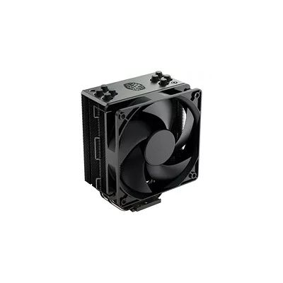 Cooler Master Hyper 212 Black Edition avec Bracket LGA1700 - Refroidisseur CPU, 4 Heatpipes à Contact Direct Continu, Ventilateur Silencio FP120, Configuration Push-Pull Possible (non inclus),Noir