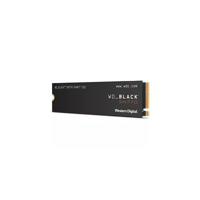 WD_BLACK SN770 SSD 2 To, Disque SSD Interne, Vitesse de lecture jusqu'à 5150 Mo/s, M.2 2280 NVMe SSD, PCIe Gen 4.0, Haute performance disque de jeu, Noir
