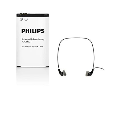 image Philips ACC8100 Batterie Rechargeable pour dictaphone & Ecouteurs stéréo LFH0334/00