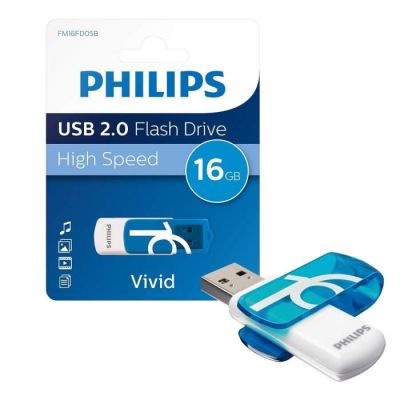 image PHILIPS - Clé USB - Vivid - 16 Go - USB 2.0