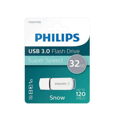 image Philips Clé USB 32Go Super Speed (USB 3.0, 100 Mo/s) - FM32FD75B/10 SNOW