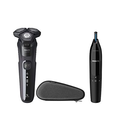 image Philips SHAVER Series 5000 S5588/26 rasoir pour homme Rasoir rotatif Tondeuse Noir