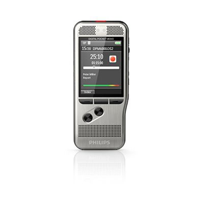 image Philips DPM 6000 Dictaphones Connexion PC, Modes d'Enregistrements Convertibles, Type de Stockage: Mémoire Interne, Enregistreur MP3, Reconnaissance Vocale (DSS)