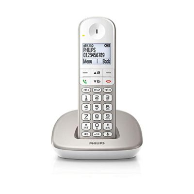 image Philips XL4901S/3 - Téléphone DECT - Téléphone Seniors sans Fil avec 2 Combinés - Grandes Touches - Boost de Volume - Compatibilité des Aides Auditives - Blanche
