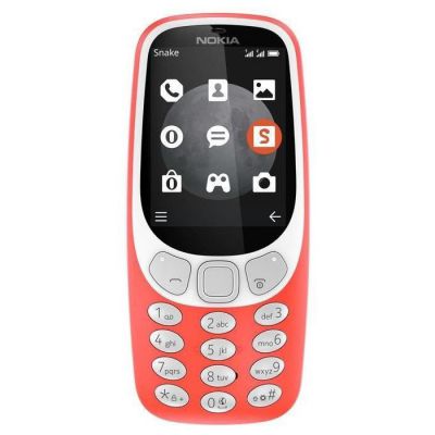 image Nokia 3310 - Téléphone portable débloqué 3G (Ecran 2,4 pouces, ROM 32Go, Double SIM Appareil photo 2MP) Rouge