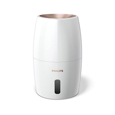 image Philips Séries 2000 Humidificateur d'Air - Humidificateur Pièce 32m², NanoCloud, 3 Vitesses, Contrôle intelligent de l'humidité, Mode Veille, Réservoir 2L (HU2716/10)