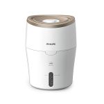 image produit Philips Série 2000 Humidificateur d'Air - Technologie NanoCloud Anti-Bactéries, Couverture 38 m², Humidification 250 ml/h, Mode Veille Silencieux, Réservoir 2L (HU4811/10)