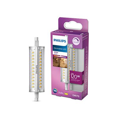 image Philips ampoule LED Crayon R7S 120W Blanc Neutre Compatible Variateur, Verre, 1 Unité (Lot de 1)