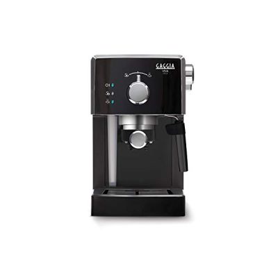 image Gaggia 886843311010 Machine à Café viva style Acier inoxydable, Noir