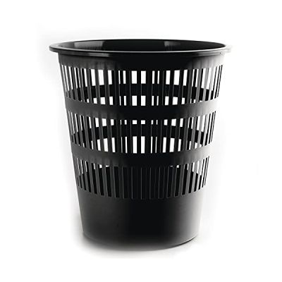 image Danube D306–01 Corbeille à papier ajourée 16L Noir