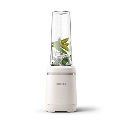 image Philips Domestic Appliances Blender - Eco Conscious Edition, 350 W, technologie ProBlend, Tritan Renew, gobelet sans BPA, blanc satiné (HR2500/00)