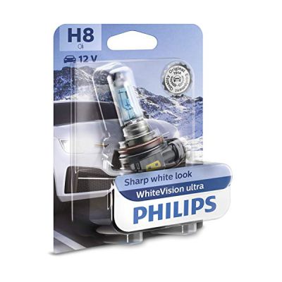 image Philips WhiteVision ultra H8 lampe pour éclairage avant, blister de 1 Blanc