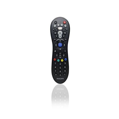 image Philips SRP3014/10 Télécommande Universelle 4 en 1 avec Raccourci Streaming, Configuration Rapide,Larges Touches, Noir