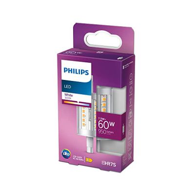 image Philips ampoule LED Crayon R7S 60W 78mm Blanc Neutre, Verre