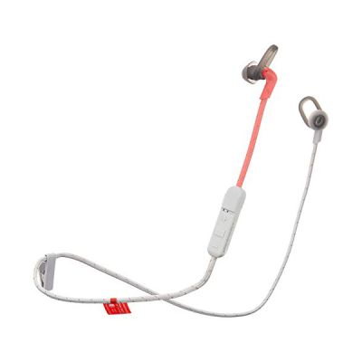 image Plantronics BackBeat Fit 305 - Casque Tour de Cou à Oreillettes Intra Auriculaires - Corail/Gris