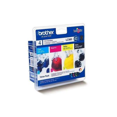 Brother LC980VALBP | cartouche d'encre originale | Noir, Jaune, Cyan, Magenta