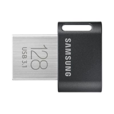 image Samsung MUF-128AB lecteur USB flash 128 Go USB Type-A 3.1 (3.1 Gen 1) Noir, Acier inoxydable - Lecteurs USB flash (128 Go, USB Type-A, 3.1 (3.1 Gen 1), Pivotant, 3,1 g, Noir, Acier inoxydable)