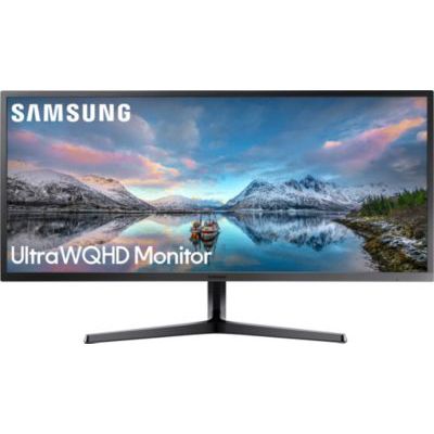 image Samsung Ecran PC S34J550WQU LED Display 34,1 pouces Ultra WQHD Noir + Bras de Support Double pour moniteurs Positionnement côte à côte