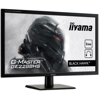 image iiyama GMaster Black Hawk GE2288HS Moniteur Gaming 21,5'' Full HD 1 ms Fresync 75 Hz VGA/DVI/HDMI Multimédia Noir