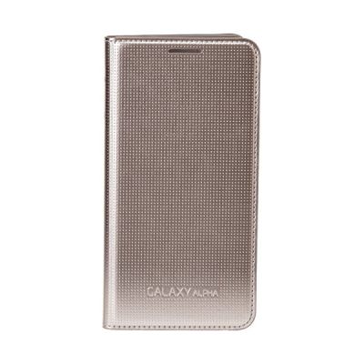 image Samsung EF-FG850BS Etui à rabat pour Samsung Galaxy Alpha Argent