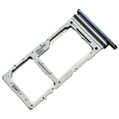 Tiroir Carte SIM et Support micro-SD pour Samsung Galaxy Note 10 Lite, Piece de Remplacement Original, Noir