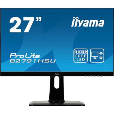 image Ecran PC - IIYAMA ProLite B2791HSU-B1 - 27- FHD - Dalle TN - 1ms - 75Hz - VGA/DisplayPort/HDMI