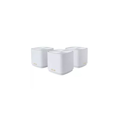 ASUS ZenWiFi XD5 White - Pack de 3 - Système Wi-FI 6 AX Mesh, Double Bande, 3000 Mbit/s, 700m2, AiProtection avec TrendMicro à Vie