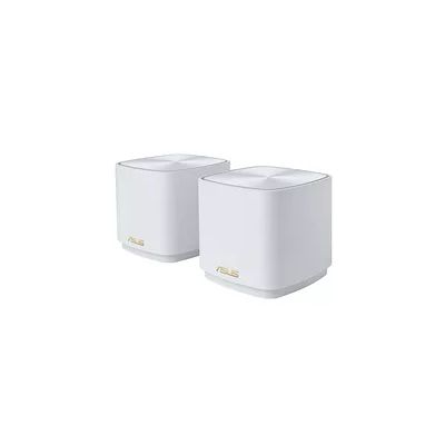 ASUS ZenWiFi XD5 White - Pack de 2 - Système Wi-FI 6 AX Mesh, Double Bande, 3000 Mbit/s, 465m2, AiProtection avec TrendMicro à Vie