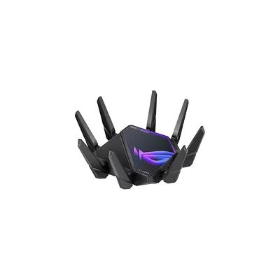 image ASUS ROG GT-AXE16000 - Routeur Gaming Wi-FI 6E - Quadruple Bande + Nouvelle Bande 6 GHz, Port WAN/LAN 2.5G, Compatible PS5, VPN Fusion, Triple accélérateur de Jeu, sécurité réseau Gratuite, AiMesh