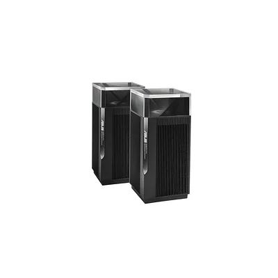 ASUS ZenWiFi Pro XT12 Noir - Pack de 2 - Système Wi-FI 6 AX Mesh, Tri-Bande, 11 000 Mbit/s, 600m2, AiProtection avec TrendMicro à Vie, Port WAN/LAN 2,5 Gigabit + 2 Ports LAN Gigabit, AiMesh