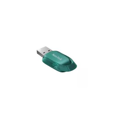 image SanDisk Ultra Eco 128 Go clé USB 3.2 avec vitesse de lecture allant jusqu’à 100 Mo/s. Une clé USB fabriquée avec plus de 70 % de plastique recyclé