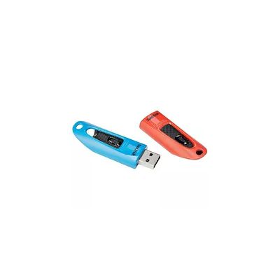 SanDisk Ultra 32 GB USB Flash Drive USB 3.0 Up to 130 MB/s Read - Twin Pack, Red/Blue