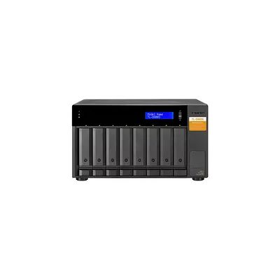 QNAP TL-D800S Boîtier de disques de Stockage Boîtier Disque Dur/SSD Noir, Gris 2.5/3.5"