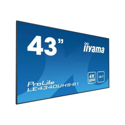 image iiyama Prolite LE4340UHS-B1 Moniteur grand format 43" AMVA 4K UHD VGA/HDMI Utilisation 18/7 Noir