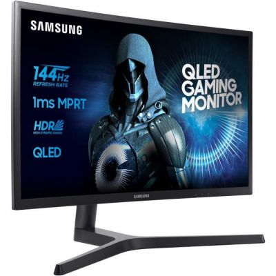 image SAMSUNG C27HG70, Ecran PC Gaming Incurvé , Dalle VA 27 ", Résolution WQHD (2560 x 1440), 144 Hz, 1ms, HDR 600, Qled, AMD Freesync, Noir