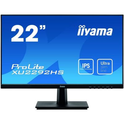 image iiyama ProLite XB2483HSU-B3 Ecran LED 23,8" AMVA Full HD VGA/DP/HDMI Hub USB 2.0 Pied réglable en hauteur Multimédia Noir