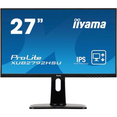 image iiyama ProLite XB2483HSU-B3 AMVA Ecran LED 24'' Full HD 1920 x1080 4ms Full HD VGA/HDMI/DP USB 2.0 Noir