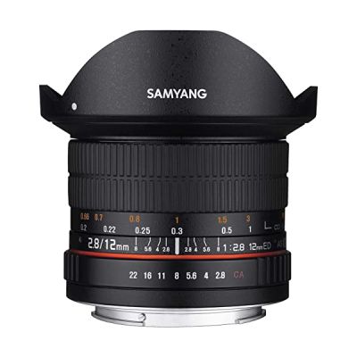 image Samyang Objectif Fisheye pour Nikon AE 12 mm F2.8 ED AS NCS Noir
