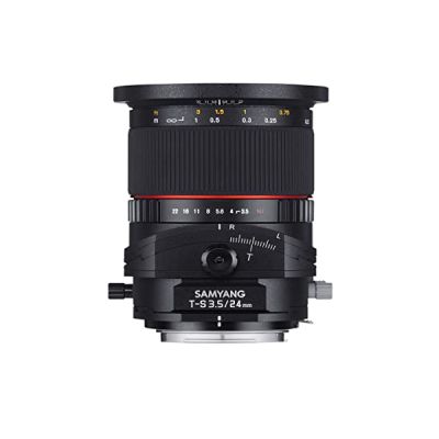 Samyang MF 24 mm F3,5 T/S pour Sony E - Tilt Shift plein format et objectif grand angle APS-C - Mise au point manuelle - Distance focale fixe pour appareil photo Sony avec E Mount