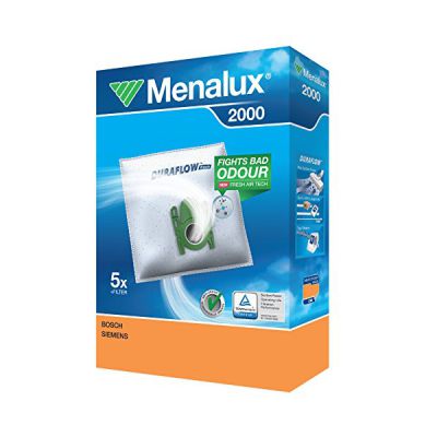 Menalux Lot de 5 Sacs Aspirateur 2000 1 Micro Filtre Inclus | Compatible avec Siemens Alpha2, Optima50, Dino, Family Pets