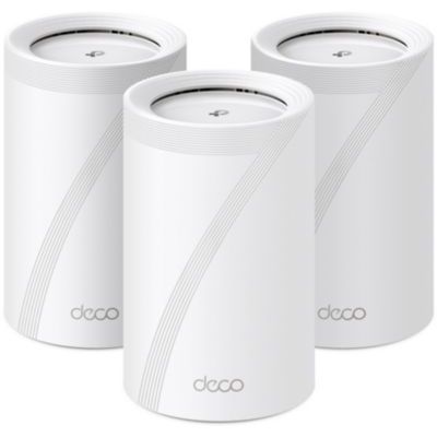 image TP-Link Deco WiFi 7 Mesh BE9300 Deco tri-Bande BE65(3-Pack), Port Ethernet/Fibre 2,5 Gbit/s, Vitesse WiFi jusqu'à 9 Gbit/s, WPA3, canaux 320 MHz, 6 GHz