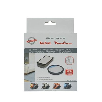 image Rowenta Moulinex Kit de Filtration Aspirateurs Compact Power Cyclonic ZR005901, Voir Descriptif